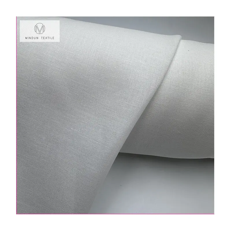 Minindun Personalizado Grade Impresso Confortável Tecido De Linho De Algodão Macio Para Casa Têxtil-Travesseiro Roupas