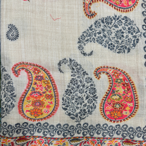 OEM ODM Custom Floral Jamawar <b>Shawl</b> Jacquard Weave Skin-Friendly Breathable Elegant Soft Lightweight Traditional Fashion Bulk - Product Image 5