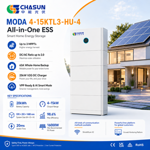 CHASUN 20kWh 4-Batterie MODA All-in-One ESS Inverter Ibrido 8kW <span class=keywords><strong>3</strong></span> MPPT 20A 98.6% Efficienza 63A Backup AFCI Batteria al Litio Ibrida - Product Image 1