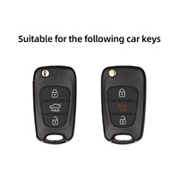 Étui de clé de voiture pliable en alliage de zinc de luxe pour hommes, compatible avec Beijing Motors Verna Accent Elantra Avante Sonata VIII