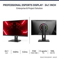 Monitor Esports 540Hz 24.1 Inci FHD TN 0.2ms Proyek Pengadaan Layar Gaming untuk Warnet Tempat Turnamen Grosir