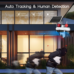 V380proソーラー4G SIM CCTVカメラ8Wパネル8000mAhバッテリー3レンズ10xズーム6MP CMOS PIRアラームGSM防水内蔵マイク - Product Image 5