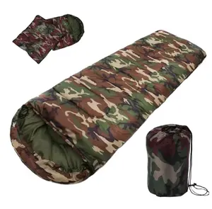 Leichter Camping Wandern Mumie Schlafsack Camouflage Farbe Camping Daunen schlafsack