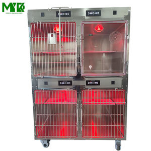 लक्जरी बिल्ली पालतू संयोजन पिंजरे 304 स्टेनलेस स्टील ऑक्सीजन केबिन प्रेरित पशु चिकित्सा उपकरण - Product Image 2