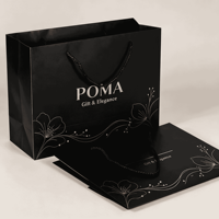 Bolsa de Papel de Regalo de Lujo Personalizada con su Propio Logotipo, Bolsas de Papel Negro con Asas para Empacar Ropa