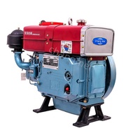 Motor Diésel Marino Refrigerado por Agua de Bajo Costo 1115, 22HP, Monocilíndrico, de Cuatro Tiempos, para Vehículos de Transporte Agrícola