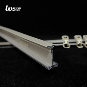 Rail de <span class=keywords><strong>rideau</strong></span> en alliage d'aluminium pliable avec rail de draperie de <span class=keywords><strong>barre</strong></span> silencieuse en <span class=keywords><strong>PVC</strong></span> Rail de <span class=keywords><strong>rideau</strong></span> durable <span class=keywords><strong>pour</strong></span> baie vitrée - Product Image 2