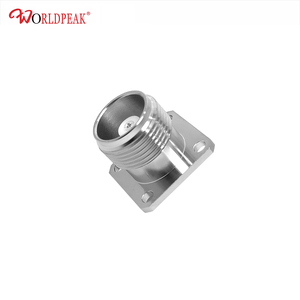 RF Kết nối vuông đồng trục HN nữ Jack kết nối 4 lỗ mặt bích Bảng điều chỉnh gắn kết khung Hàn cup thiết bị đầu cuối - Product Image 5