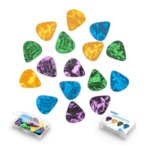 Plectres de <span class=keywords><strong>guitare</strong></span> personnalisés avec impression sur mesure, design personnalisé, en nylon et celluloid, pour scène de performance, 16 plectres, <span class=keywords><strong>4</strong></span> tailles - Product Image 2