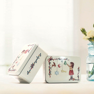 Hộp Thiếc Giáng Sinh Bằng Kim Loại Nhỏ Hình Vuông Bánh Quy Hình Chữ Nhật Đóng Gói Thực Phẩm In Theo Yêu Cầu - Product Image 5