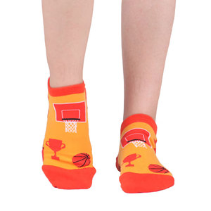 Wholesale Basketball Ankle Socks With Training Running And Ball Print For Adults Winter Sports Wear Breathable Knitted Socks - Product Image 3