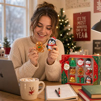 Ensemble de 9 jouets sensoriels TPR à thème de Noël, à remontée lente, pour le stress et la relaxation