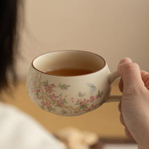 Offre Spéciale Portable Céramique Métal Service À Thé Portable Tasse À Thé Séparation De L'eau Thé Réglage pour Bureau Camping En Plein Air - Product Image 4