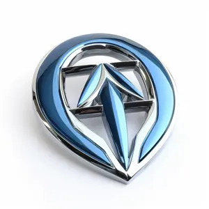 Logo mobil kustom lampu Led Logo otomatis lambang logam kisi depan mobil