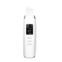 Épuré Fini Mat Design Logo Personnalisé 5en1 Appareil de Nettoyage de Peau Ultrasonique Peeling Exfoliant pour Infusion de Sérum avec Station d'Accueil