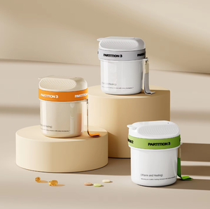 6 Compartment Dustproof Pill Dispenser Mini Portable Transparent Medicine Box with Flip Cap - Product Image 5