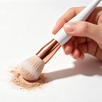 Lot de 10 pinceaux de maquillage complets pour le visage et les yeux avec sac de transport – Collection de pinceaux pour fond de teint, contour, anticernes et fard à paupières