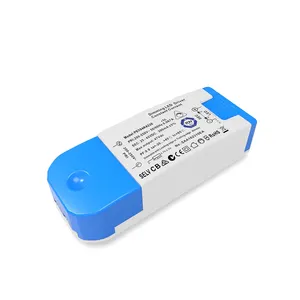 Condutor led triac de 12w regulável, controlador regulável com saída 350ma dc 25-42v