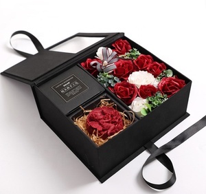 R-1230 En Gros Set Savon Fleur Rose Boîte à Fleurs Cadeau Saint-Valentin fête <span class=keywords><strong>des</strong></span> Mères Cadeau D'anniversaire De Noël - Product Image 1