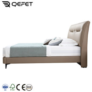 מחיר המפעל הסיטונאי מודרני למעלה-חדר שינה יוקרתי מרופד סט מיטת שיזוף - Product Image 4