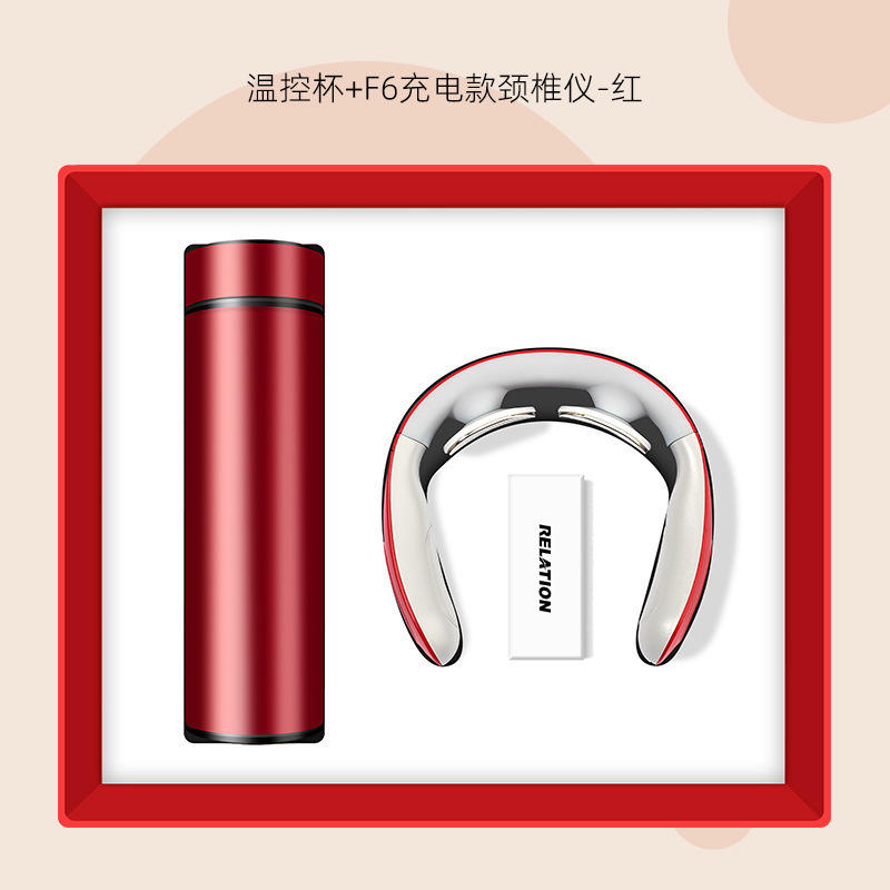 เครื่องนวดกระดูกสันหลังส่วนคอควบคุมอุณหภูมิสีแดง