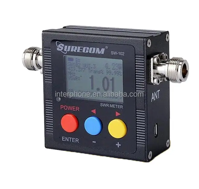 Compteur SWR de puissance automatique, VHF/UHF numérique 125-525 Mhz pour Radio bidirectionnelle SW102