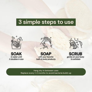 Confezione biodegradabile 100% Set spugna da bagno luffa a bagliore <span class=keywords><strong>verde</strong></span> a base vegetale per lavorazione artigianale - Product Image 6