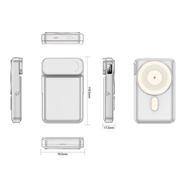 Wholesale Qi2.2 Certified 25W 10000mAh Fast Charging Magnetic Wireless Power Bank With Stand