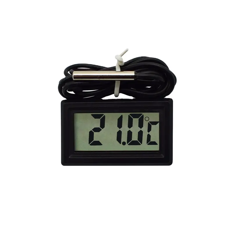 Mini LCD Digital Termometer Hygrometer Suhu Dalam Ruangan Nyaman Sensor Suhu Kelembaban Meter Gauge Instrumen Kabel