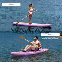 Planche à pagaie gonflable pliable WAVEAXE, Stand Up Paddle Board (SUP), planche de surf ISUP, fabrication OEM sur mesure, vente en gros, usine de Weihai, Chine.