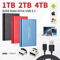 Grosir Logo kustom kualitas tinggi 128GB 256GB kapasitas ditingkatkan ke 1TB 2TB kartu SSD portabel Hard Disk lepas pasang