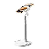 Support de téléphone FEIXIANG X66S léger 415g flexible noir/blanc avec base de 133x133mm pour petits bureaux
