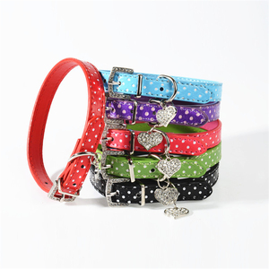 नि: शुल्क नमूने गर्म बिक्री उत्तम लचीला पालतू Rhinestones बकसुआ कॉलर कुत्ते बिल्ली फैंसी दिल के आकार का हार प्यारा पालतू कॉलर - Product Image 6