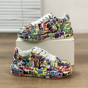 Plus Size Tie Dye Flowers Print Canvas Round Toe Sneakers, Women's Tie Dye Lace Up Top Casual Fashion Shoes,Temu