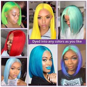 Top Bob <span class=keywords><strong>Bionda</strong></span> Brasiliana Dei Capelli Umani <span class=keywords><strong>Parrucca</strong></span> Corta, Crespo Orecchio A Orecchio Miele <span class=keywords><strong>Bionda</strong></span> <span class=keywords><strong>Parrucca</strong></span> Anteriore Del Merletto, crudo Bagnato Ed Ondulato Brasiliano Dei Capelli <span class=keywords><strong>Parrucca</strong></span> - Product Image 5