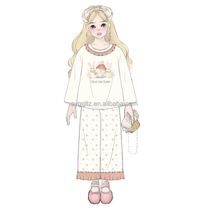 Pyjamas en pur coton pour garçons et filles, vêtements de détente chauds et respirants toutes saisons, pour enfants de 3 à 12 ans, vente en gros de l'usine Guaiguailong - Product Image 6