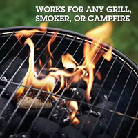 Allume-feu en laine de bois pour barbecue, résistant à l'eau, allumage en 8-10 minutes, SUNRICH
