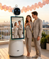 Romans Eddie Robot Roamer : Cabine Photo Robotisée avec Fonction d'Impression Instantanée pour Mariages, Fêtes, Célébrations et Projets de Location
