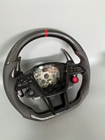 Volant LED pour AUDI RS3 RS4 RS5 SQ5 SQ7 B9, volant de course modifié en fibre de carbone avec LED