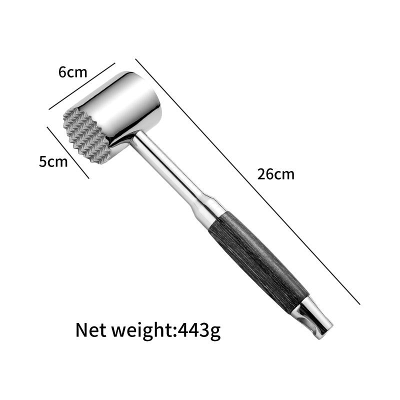 Ebony handle meat tenderizer
