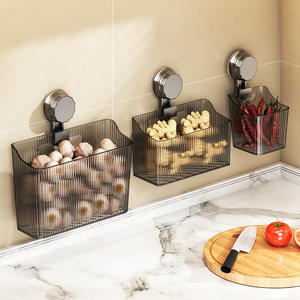 Panier de rangement mural Evergym, rectangulaire, mini, en plastique, pour cuisine et salle de bain, avec une forte capacité de charge - Product Image 3