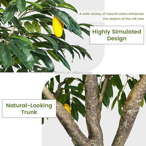 Bonsaï artificiel XY Mango Tree, décoration intérieure, certifié UV, feuilles vertes en PVC, modèle moderne fait main X-105, livraison rapide, directement <span class=keywords><strong>de</strong></span> l'usine - Product Image 4