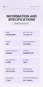 Stylo Picoseconde 2026 pour usage domestique, élimination des tatouages des sourcils, des taches de rousseur, des taches brunes et des verrues, Mini <span class=keywords><strong>Pico</strong></span> FPen Ace avec brosse de nettoyage - Product Image 3