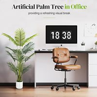 Palmier Areca Artificiel Courbé, Palmier Artificiel en Forme d'Éventail pour Dubaï, Plante Artificielle de Haute Qualité