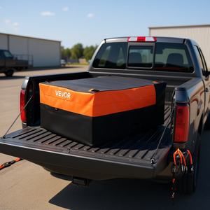 Vevor Truck <b>Bed</b> Cargo <b>Bag</b> 51.18 X 40.16 X 21.85 <b>In</b> 26 Cu Ft With Net And Carabiners For Cargo Control - Product Image 2