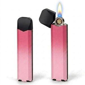 Étui à cigarettes dégradé avec briquet rechargeable intégré, briquet coupe-vent, finition mate dégradée - Product Image 1