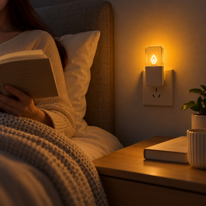 Lámpara Nocturna LED con Sensor de Oscuridad, Directo de Fábrica, 2700K Blanco Cálido, Enchufable, 0.5W de Ahorro de Energía, para Pasillo y Baño - Product Image 6