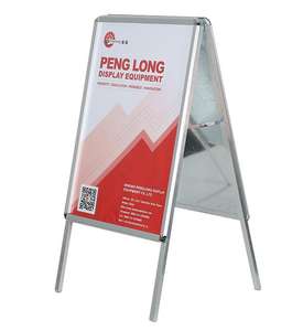 Soporte de cartel B1 de doble cara Aluminio 32mm Soporte de marco a presión Portátil al aire libre un tablero <span class=keywords><strong>Pavimento</strong></span> Sign a Frame - Product Image 2
