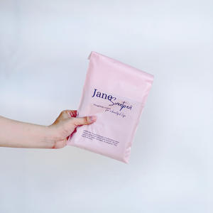 Enveloppe d'expédition en polyéthylène rose, logo personnalisé, sac d'expédition, enveloppe d'expédition, sac de courrier pour vêtements, documents, sac postal - Product Image 1