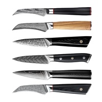 Lames de couteau en gros, acier damas VG10, lame de couteau à éplucher en acier damas